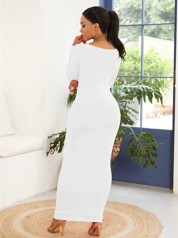 Chic Black Sleeveless Bodycon Maxi Dress