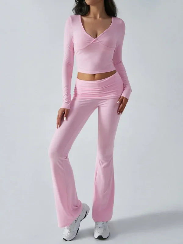 Chic Women Casual Jersey Two-Piece Set - Casual Jersey Two-Piece Set - LeStyleParfait