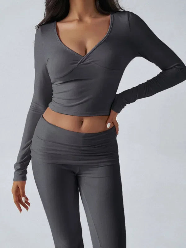 Chic Women Casual Jersey Two-Piece Set - Casual Jersey Two-Piece Set - LeStyleParfait
