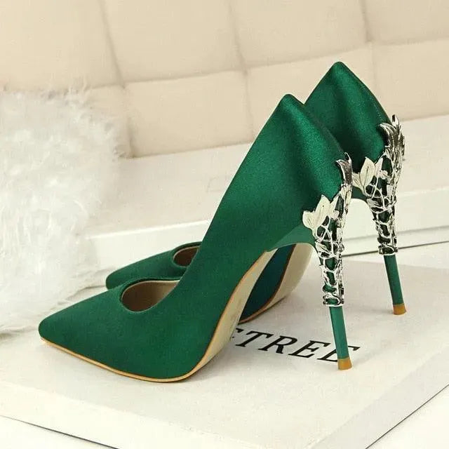 Chicchi Pointed Heel Pumps Shoes - Pumps Shoes - LeStyleParfait