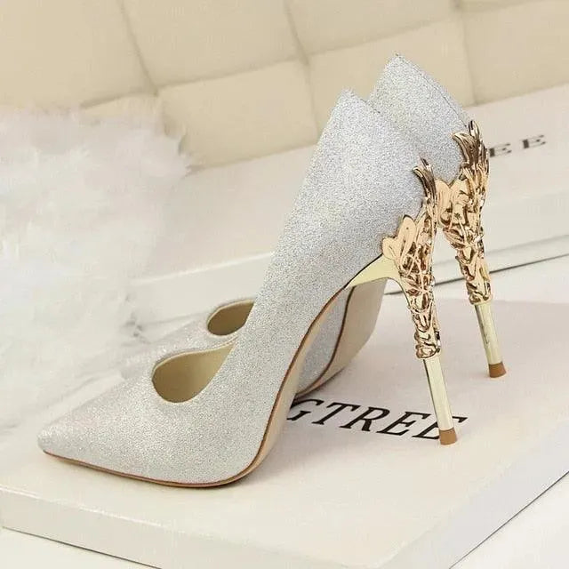 Chicchi Pointed Heel Pumps Shoes - Pumps Shoes - LeStyleParfait