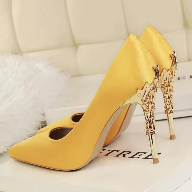 Chicchi Pointed Heel Pumps Shoes - Pumps Shoes - LeStyleParfait