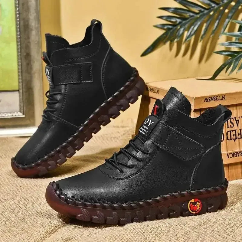 Chucky Heel Ankle Snow Boots - Snow Boots - LeStyleParfait