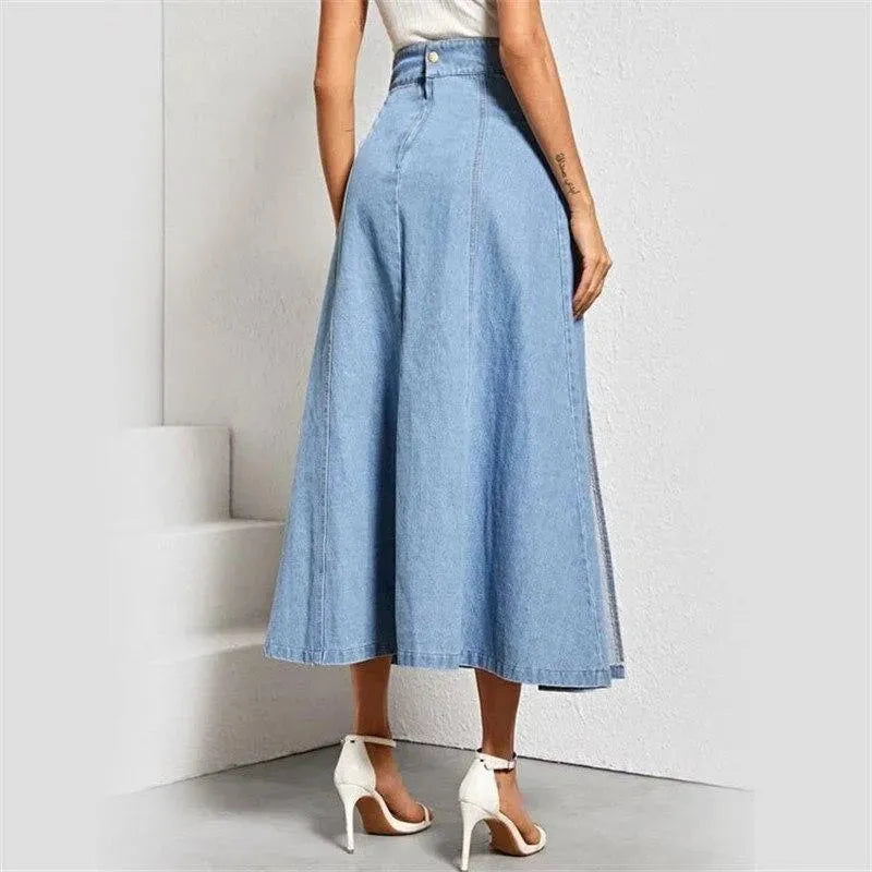 Classic Casual Midi Skirt-Women's Skirt-LeStyleParfait