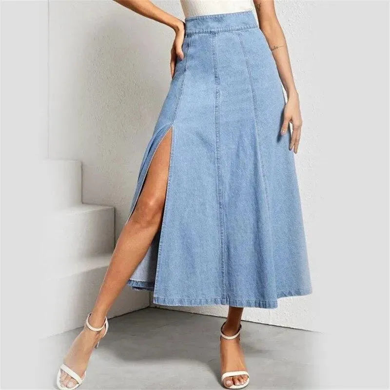 Classic Casual Midi Skirt-Women's Skirt-LeStyleParfait