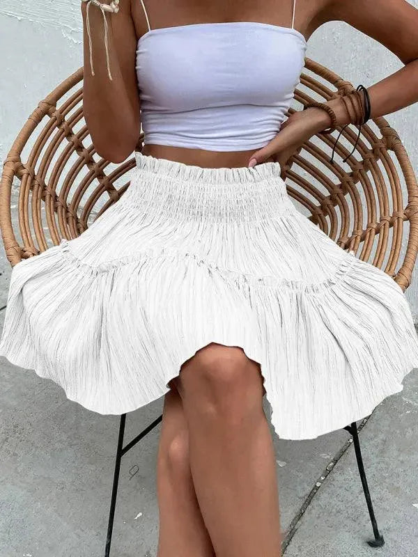 Classic Casual Mini Skirt-Women's Skirt-LeStyleParfait