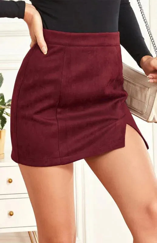 Classic Solid Mini Skirt-Women's Skirt-LeStyleParfait