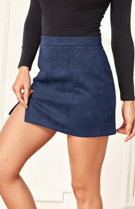 Classic Solid Mini Skirt-Women's Skirt-LeStyleParfait