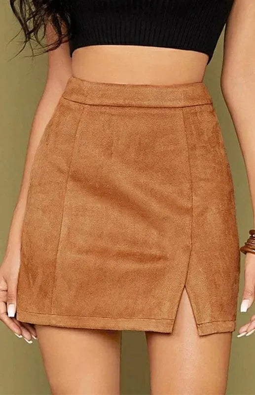 Classic Solid Mini Skirt-Women's Skirt-LeStyleParfait