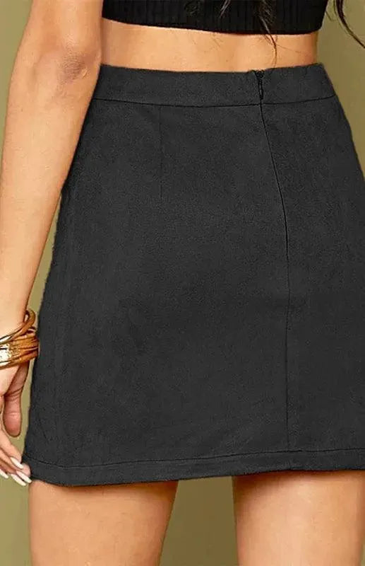 Classic Solid Mini Skirt-Women's Skirt-LeStyleParfait