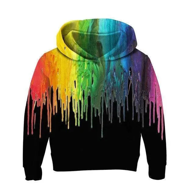 Colorful 3D Kids Hoodies UNISEX-Unisex Hoodie-LeStyleParfait
