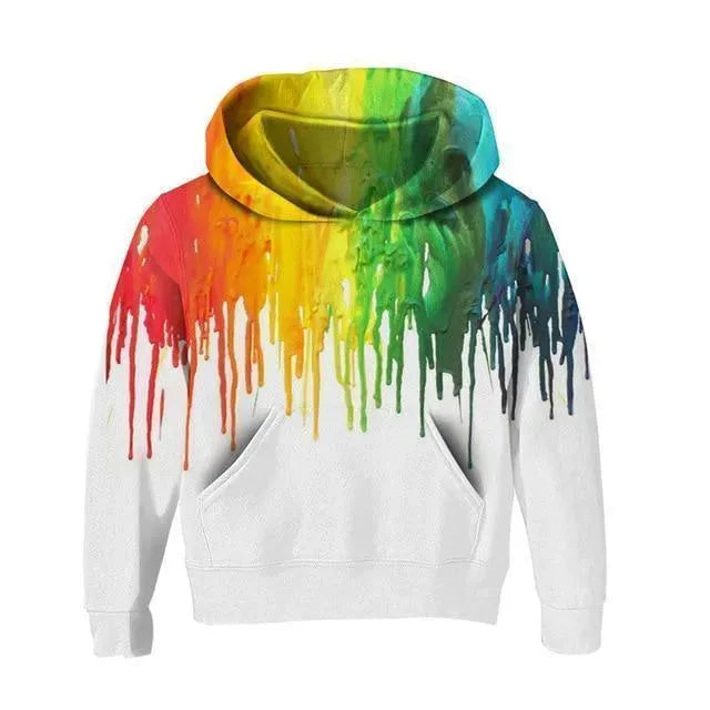 Colorful 3D Kids Hoodies UNISEX-Unisex Hoodie-LeStyleParfait