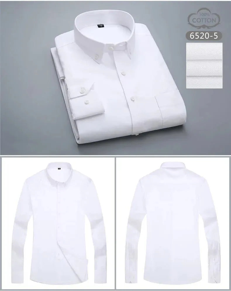 Cotton White Wedding Shirt For Men-Men Shirts-LeStyleParfait