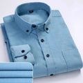Cozy Corduroy Winter Shirt For Men-Men Shirts-LeStyleParfait