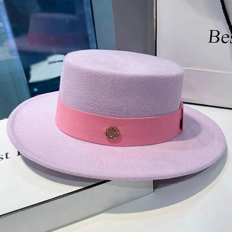 Elegant Fedora Hats for Women - Flat Top - Fedora Hat - LeStyleParfait