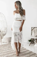 Elegant Women Floral Lace Two-Piece Skirt Set - Floral Skirt Set - LeStyleParfait