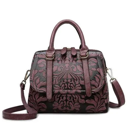 Embossed Leather Handbags - Handbag - LeStyleParfait