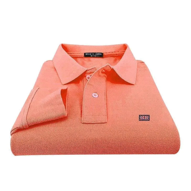 Embroidered Logo Men Polo Shirt-Polo Shirt-LeStyleParfait