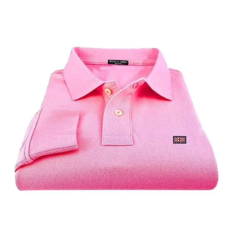 Embroidered Logo Men Polo Shirt-Polo Shirt-LeStyleParfait