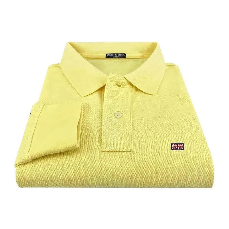 Embroidered Logo Men Polo Shirt-Polo Shirt-LeStyleParfait