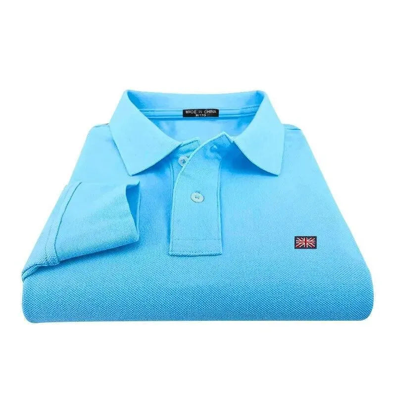 Embroidered Logo Men Polo Shirt-Polo Shirt-LeStyleParfait
