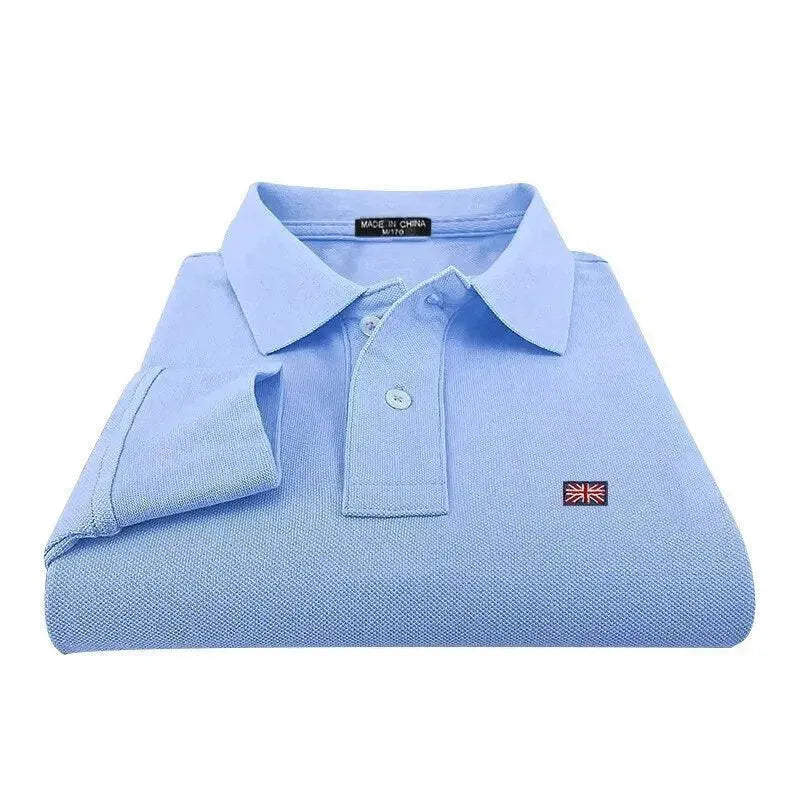 Embroidered Logo Men Polo Shirt-Polo Shirt-LeStyleParfait