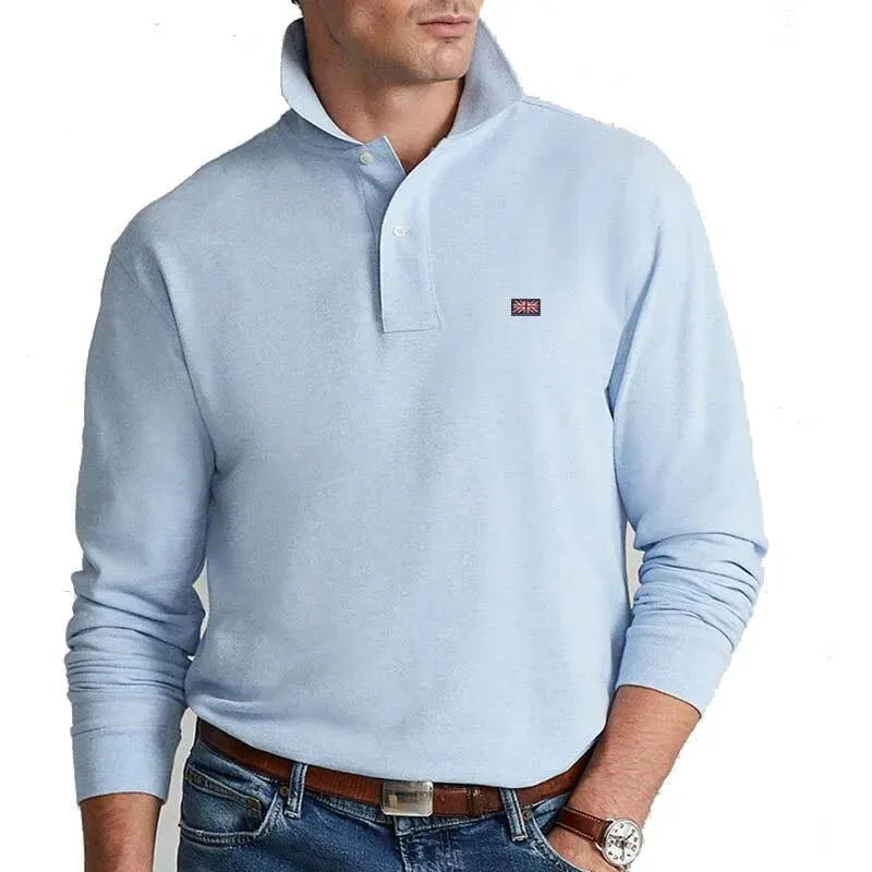 Embroidered Logo Men Polo Shirt-Polo Shirt-LeStyleParfait