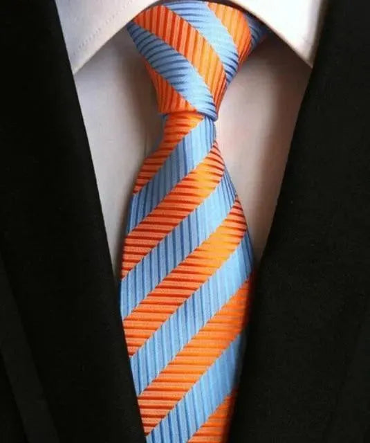 Fashion Striped Silk Neckties For Men - Necktie | LeStyleParfait-Necktie