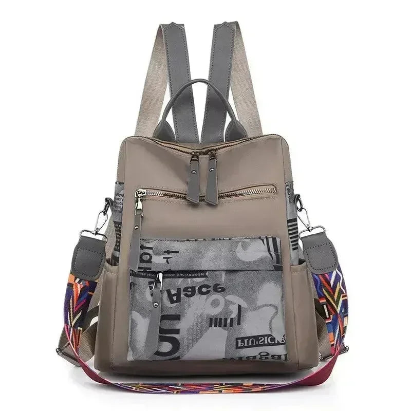 Fashionable Patchwork Oxford Women's Backpack - Backpack - LeStyleParfait