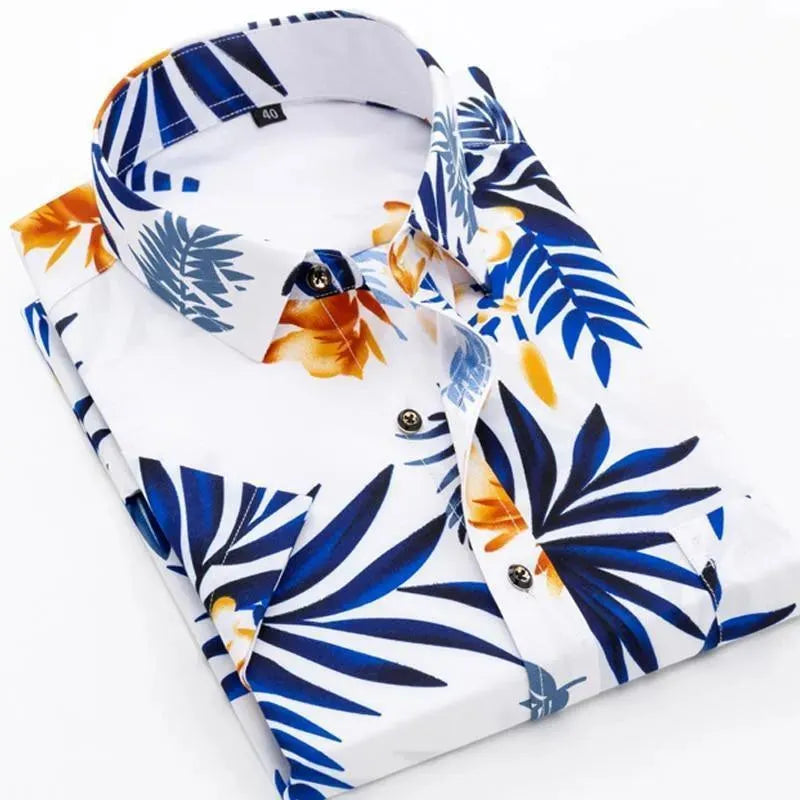 Floral Hawaiian Shirt For Men-Men Shirts-LeStyleParfait