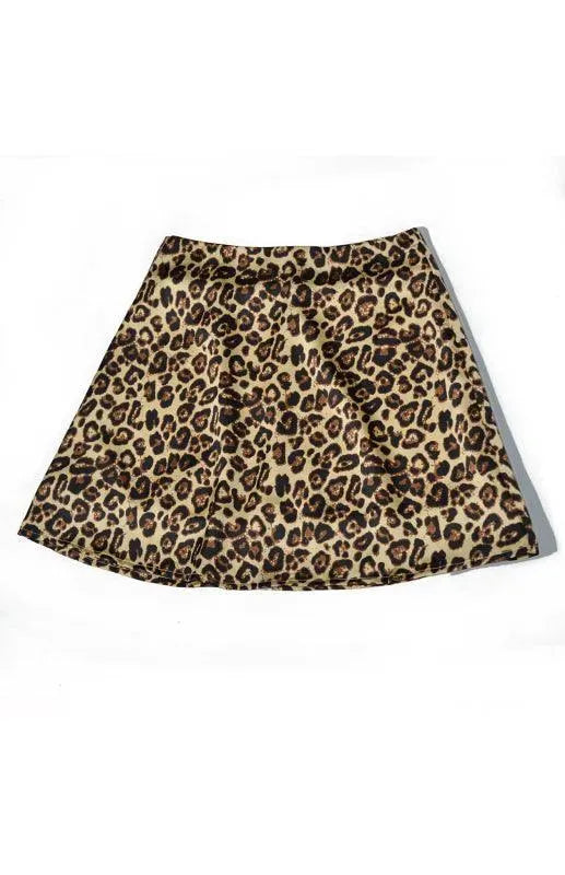Floral High Waist Mini Skirt-Women's Skirt-LeStyleParfait