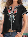 Flutter-Sleeve Embroidery Women Top - Women Tops - LeStyleParfait