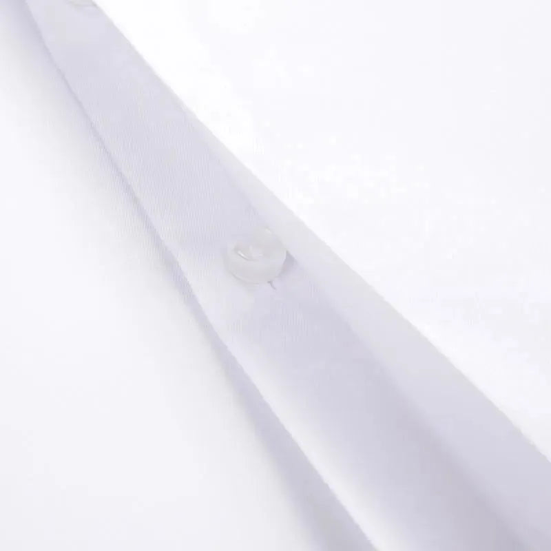French Square Collar Dress Shirt-Men Shirts-LeStyleParfait