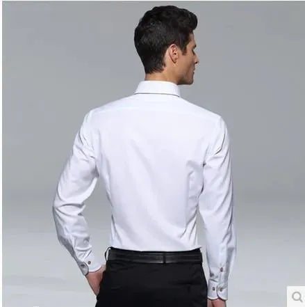 French Style Cotton Men Dress Shirt-Shirt-LeStyleParfait