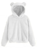 Fur Bunny Ear Women Hoodie-Women Hoodie-LeStyleParfait