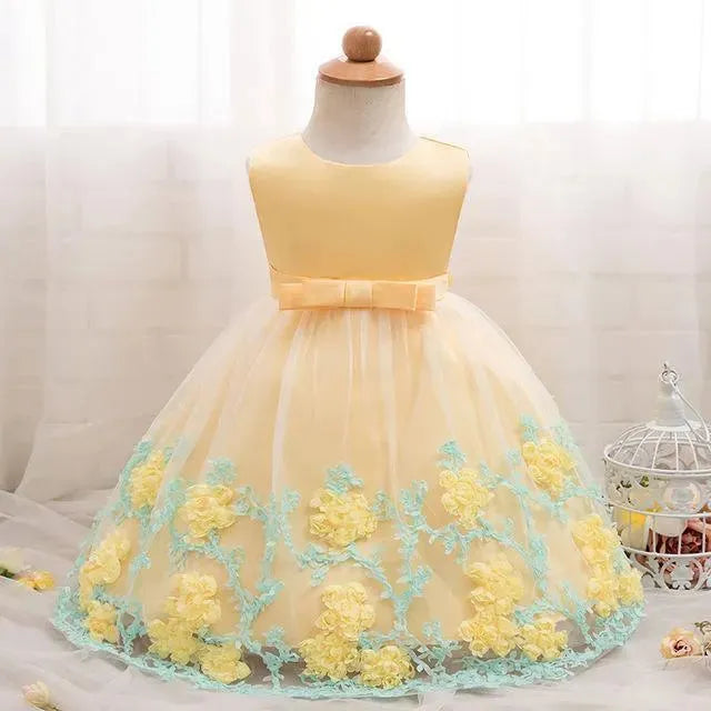Girls Dress, Baby Princess Dress, Baptism Dress - Girls Dresses - LeStyleParfait