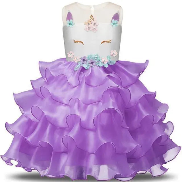 Girls Dress, Fairy Party Dress, Sleeveless - Girls Dresses - LeStyleParfait