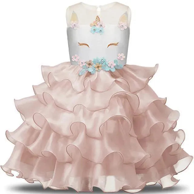Girls Dress, Fairy Party Dress, Sleeveless - Girls Dresses - LeStyleParfait