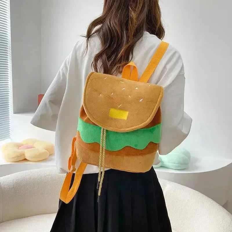 Hamburger Shape Drawstring Backpack - Backpack - LeStyleParfait