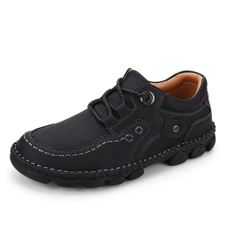 Hawk Rugged Lace-Up Leather Shoes - Casual Shoes - LeStyleParfait