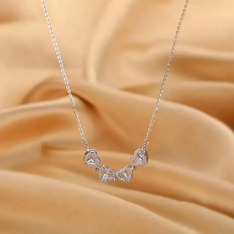 Heart-Shaped Pendant Necklace - Pendant Necklace - LeStyleParfait