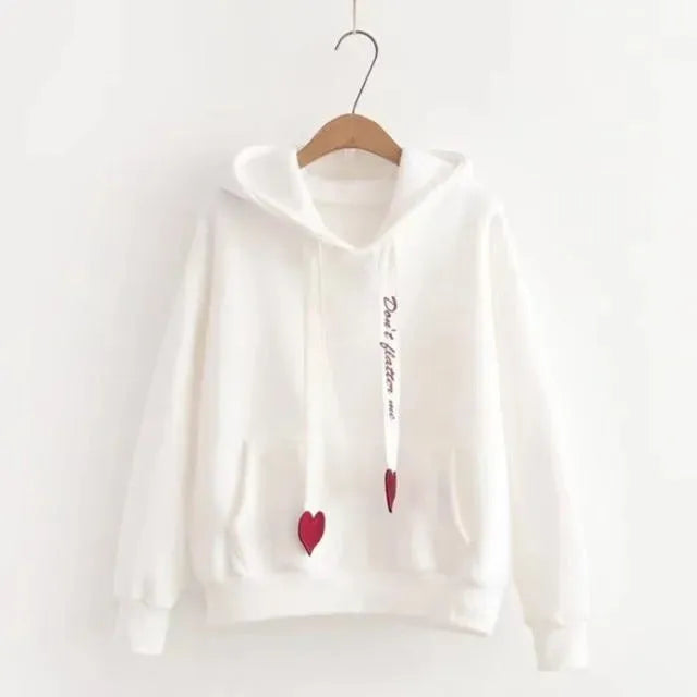 Hearts Hoodies for Women-Women Hoodie-LeStyleParfait