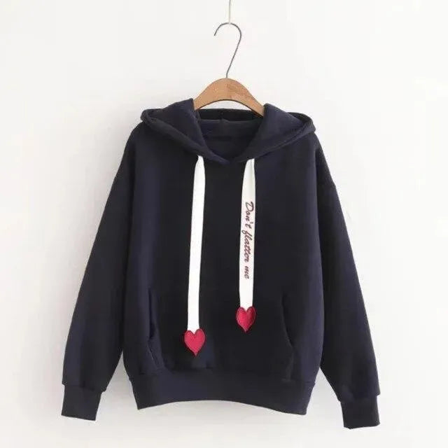 Hearts Hoodies for Women-Women Hoodie-LeStyleParfait