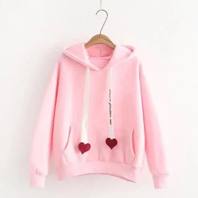 Hearts Hoodies for Women-Women Hoodie-LeStyleParfait