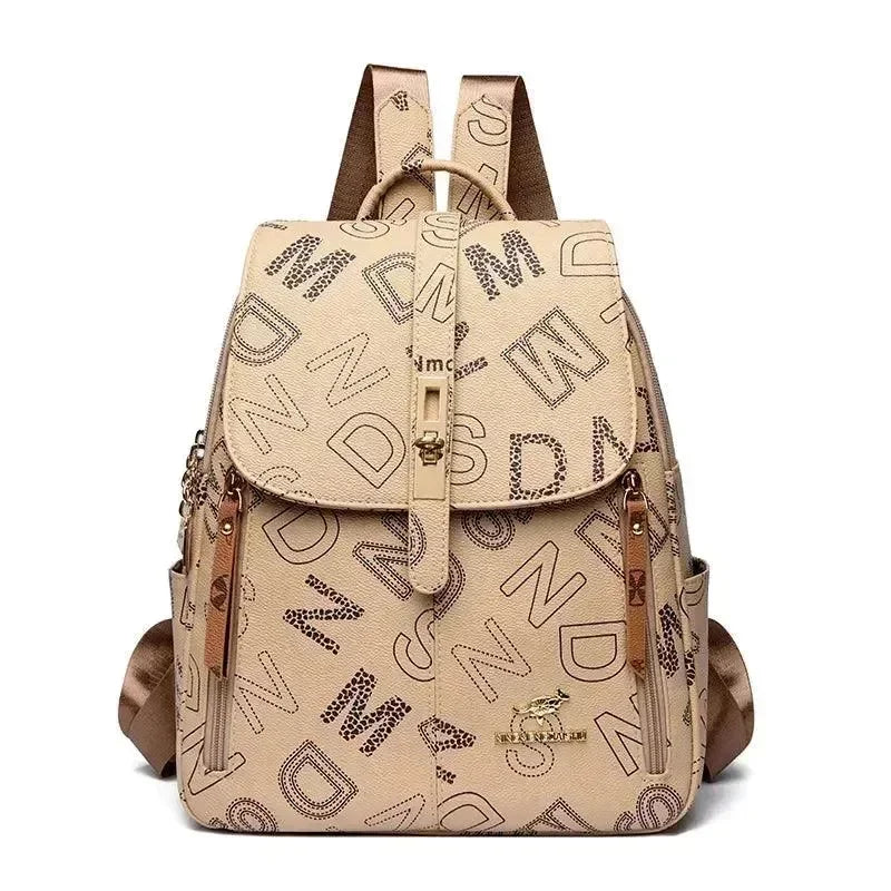 High-Quality Soft Leather Women's Shoulder Backpack - Backpack - LeStyleParfait