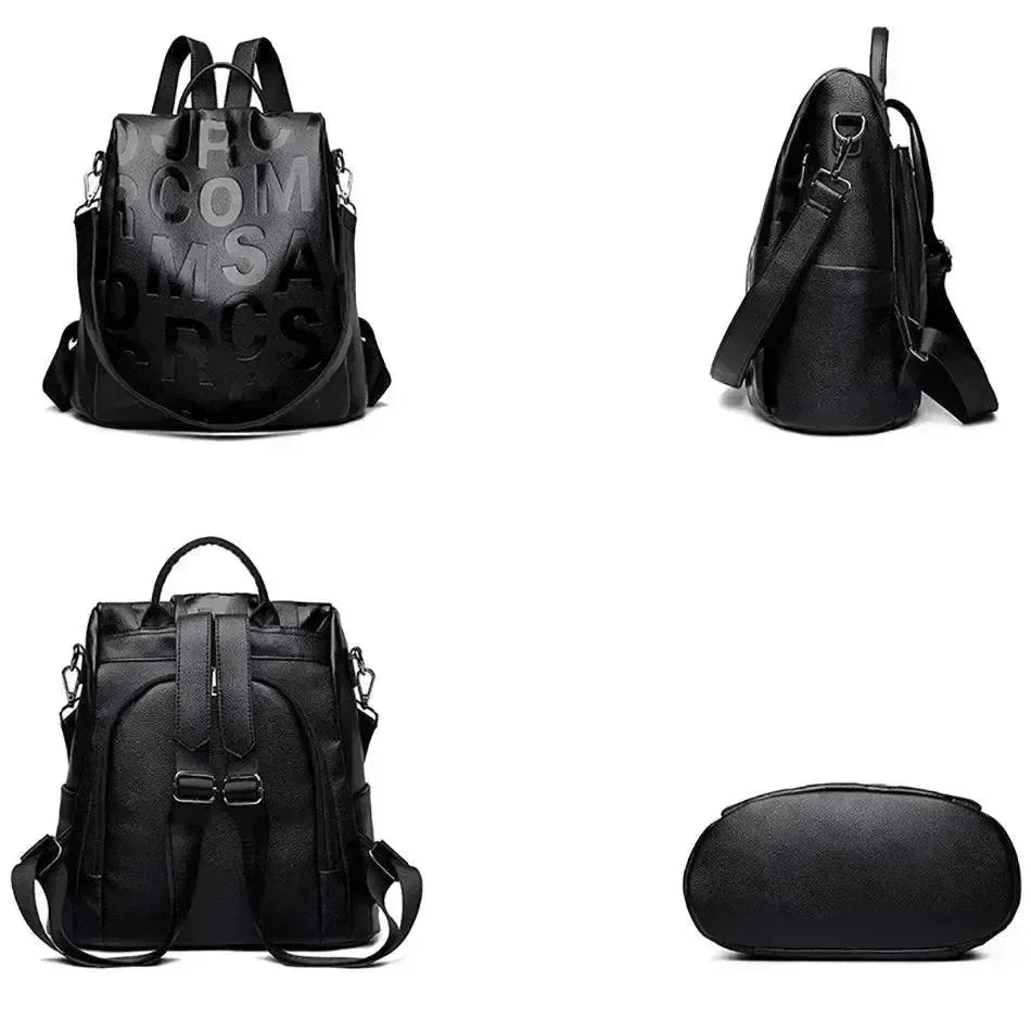 LeStyleParfait Bags Leather Backpack -Backpack