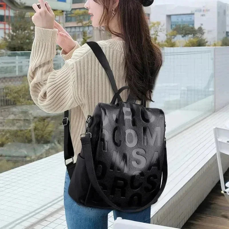 LeStyleParfait Bags Leather Backpack -Backpack
