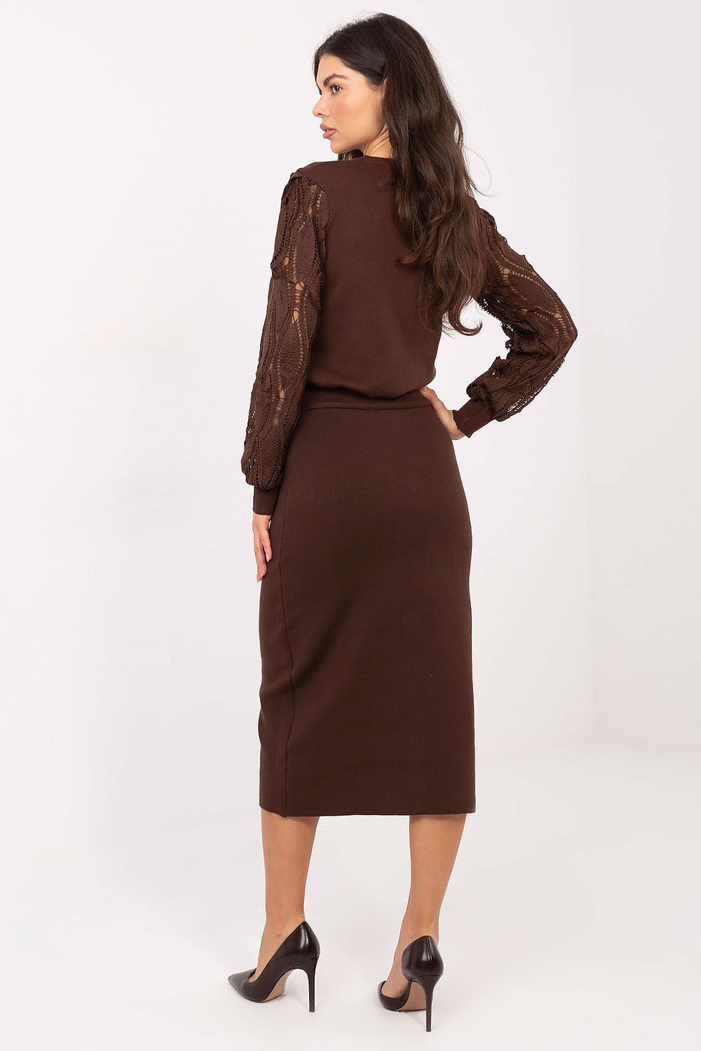 High Waist Button Midi Skirt-Women's Skirt-LeStyleParfait