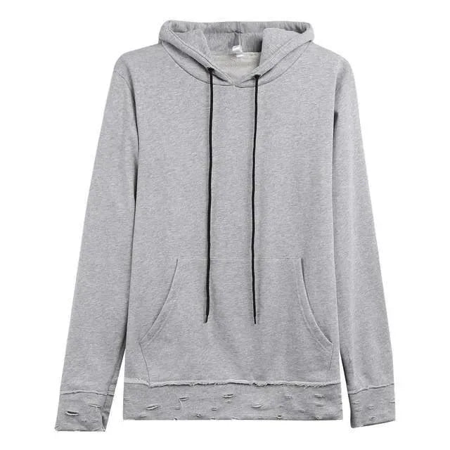 Hole Men Hoodie-Men Hoodie-LeStyleParfait