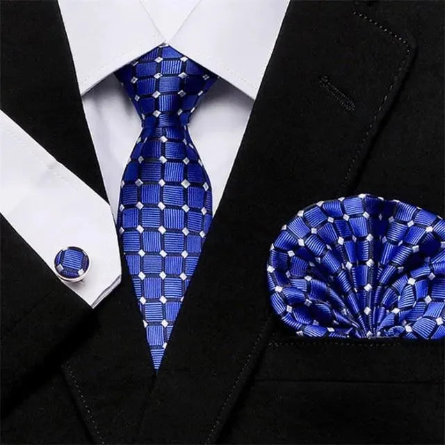 Jacquard Woven Necktie Set - Necktie | LeStyleParfait-Necktie